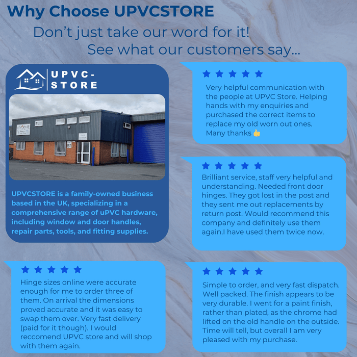 UPVC Double Glazing 92PZ 210mm Screw Centres Sprung Patio Door Handle Set PVC Long Backplate