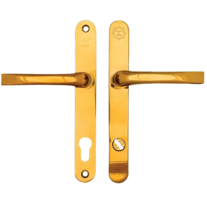 Mila ProSecure TS007 2-Star uPVC Multipoint Door Handles – Sprung Lever Lever, 92mm PZ, 212mm Screw Centres