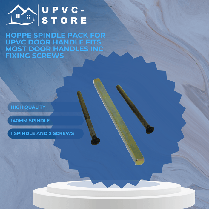 Hoppe Spindle Pack For UPVC Door Handle Fits most Door Handles Inc Fixing Screws