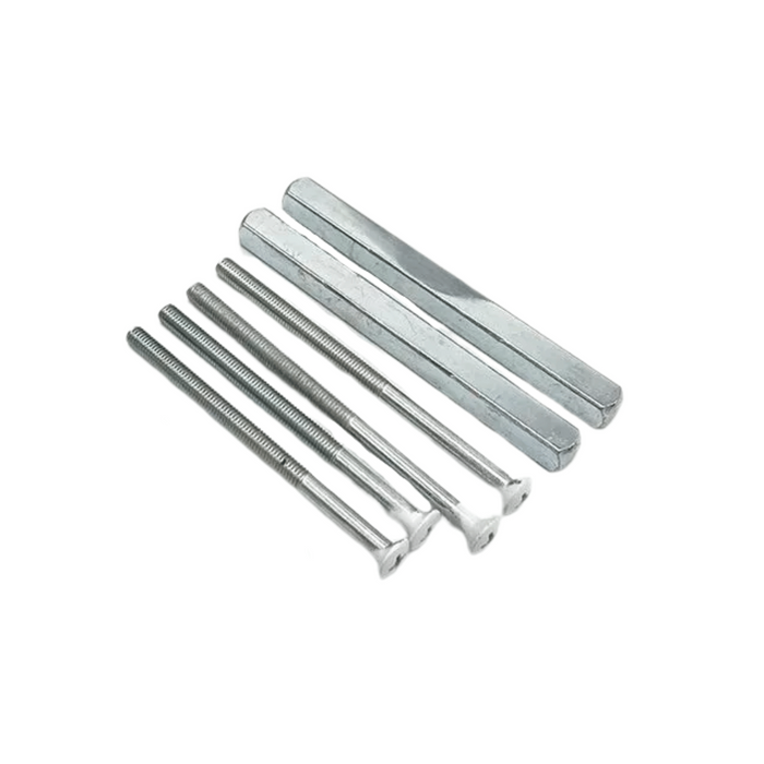 UPVC Offset Lever/Pad Multipoint Door Handles – 95mm/65mm PZ – 200mm Screw Centres – Sprung