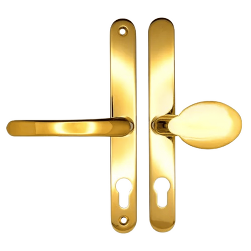 UPVC Lever Moveable Pad uPVC Door Handles for Multipoint Locks – 68mm PZ, 215mm Screw Centres, Sprung