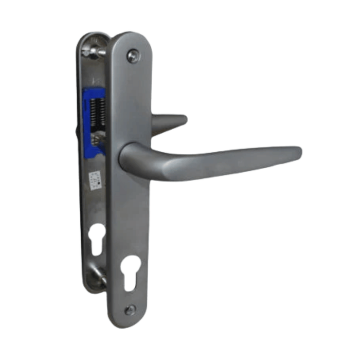 Satin Silver UPVC Double Glazing Trojan Sparta 92PZ Sprung Patio Door Handle Set
