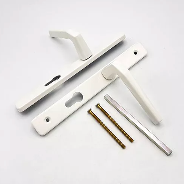 Hoppe Frankfurt Lever Lever UPVC Multipoint Door Handles - 70mm PZ Unsprung 200mm Screw Centres