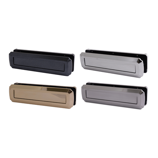 Heritage Style Letterplate – Fits Doors 42mm to 80mm Thick - Traditional Door Mail Slot for Timber, Composite & uPVC Doors