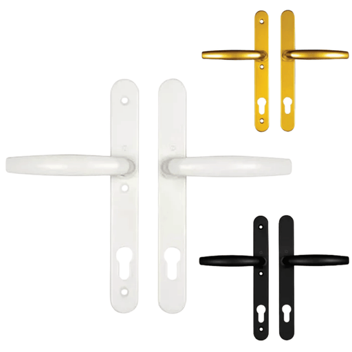 Hoppe Atlanta Lever Lever UPVC Multipoint Door Handles - 92mm PZ Unsprung 200mm Screw Centres Triple Screw Suits Roto