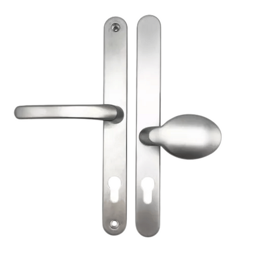 Universal Offset Lever/Pad uPVC Multipoint Door Handles – 92mm/62mm PZ – 264mm Screw Centres – Sprung