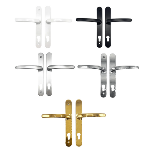 TSS 92mm PZ Lever Lever uPVC Door Handles – Sprung – 200mm Fixing Centres – for Multipoint Locks