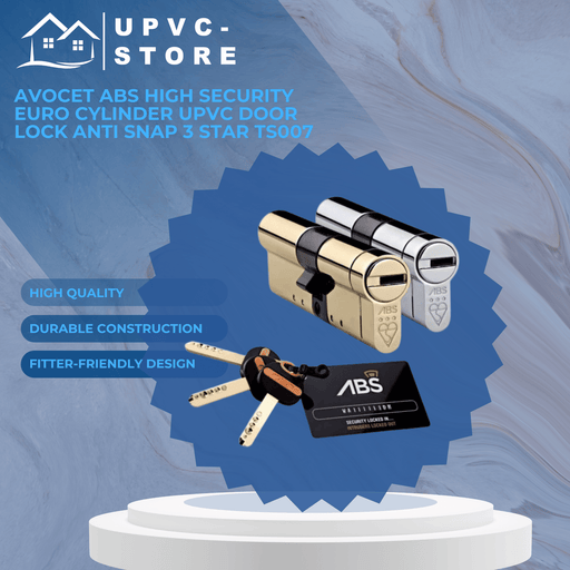 Avocet ABS High Security Euro Cylinder UPVC Door Lock Anti Snap 3 Star TS007