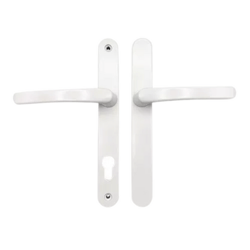 External Blank Lever/Lever uPVC Door Handles – 92mm PZ, Sprung, 215mm Screw Centres for Multipoint Locks