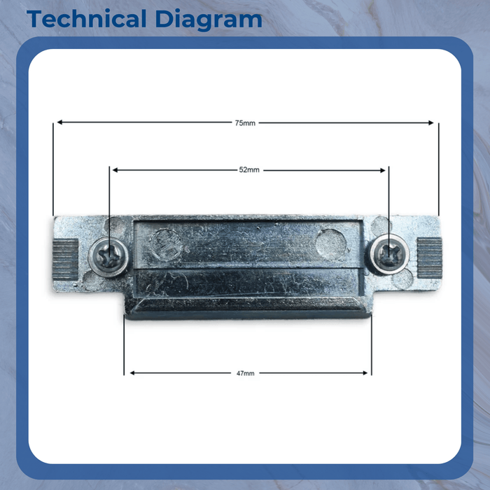 Lockmaster Mila Master Upvc Door Centre Latch Keep Strike Plate