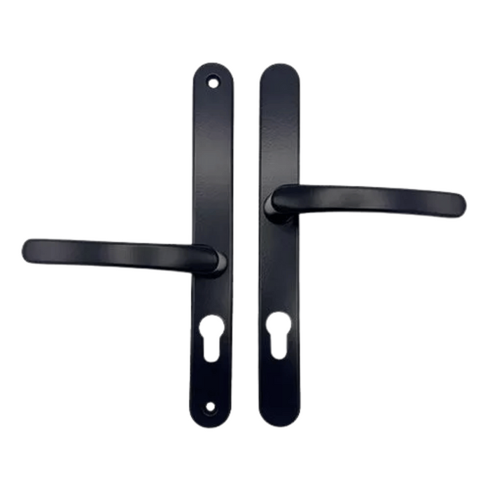 Offset Lever Lever uPVC Multipoint Door Handles – 48/87mm PZ Centres – Sprung – 240mm Screw Fixing Centres