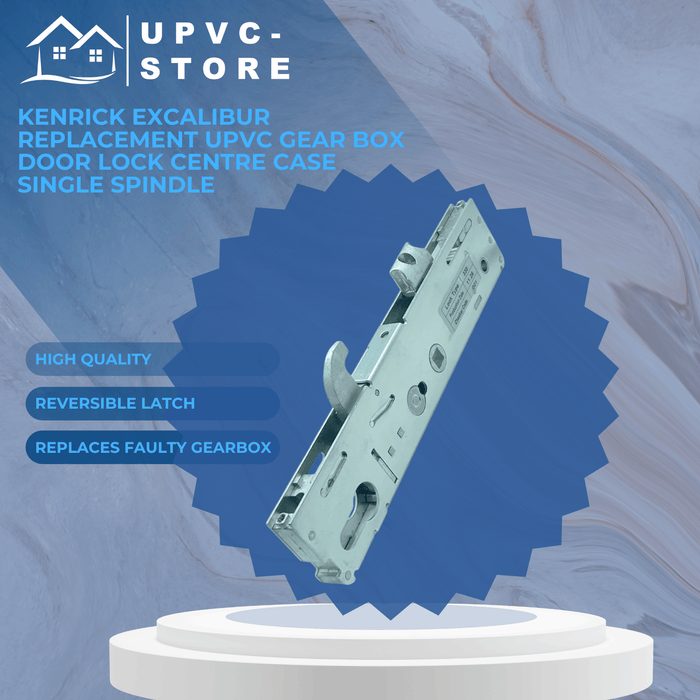Kenrick Excalibur Replacement uPVC Gear Box Door Lock Centre Case Single Spindle