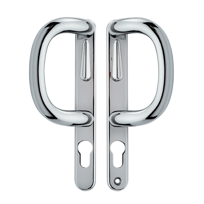 Pembroke Sliding Patio Locking Door Handle for uPVC, Timber & Aluminium Doors Reversible D shaped