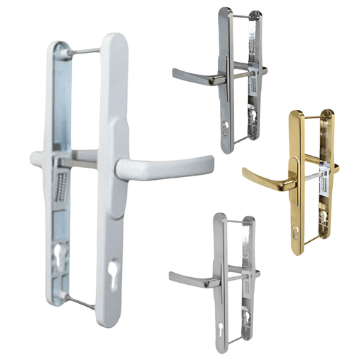 Universal Flexi UPVC Repair Door Handle Set Adjustable 59mm to 96mm Adjustable PZ Centres