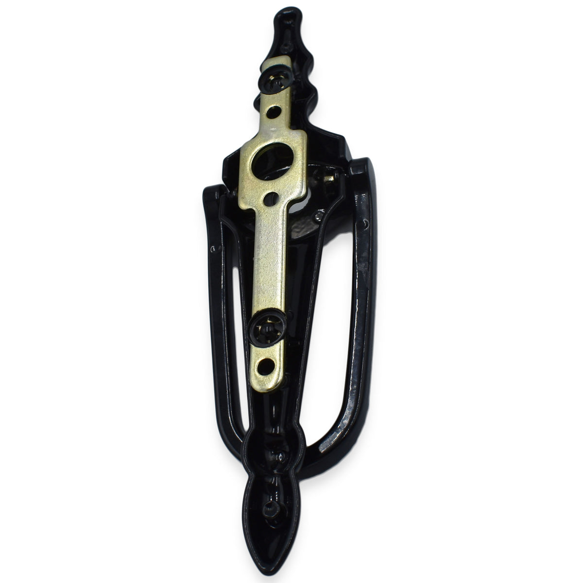 Black Fab & Fix Victorian Urn Slim Face Fix Door Knocker Fixing Knocke