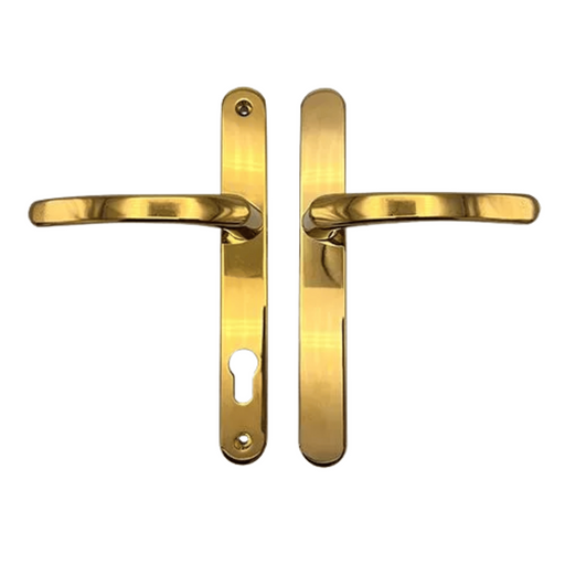 External Blank Lever/Lever uPVC Door Handles – 92mm PZ, Sprung, 215mm Screw Centres for Multipoint Locks