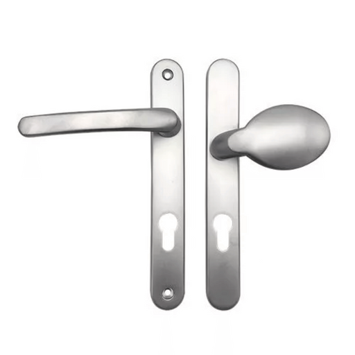Offset Lever Pad uPVC Multipoint Door Handles – 92/70mm PZ, Sprung, 203mm Screw Centres – For Secure uPVC Doors