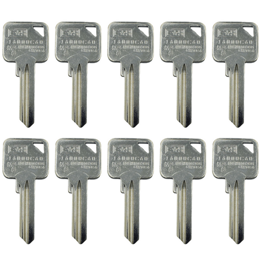 Security Key 6 pin key blanks 1 Star ES Grade 6 1600C60