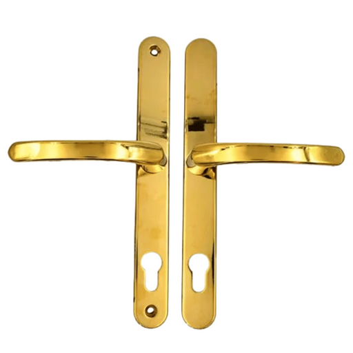Sprung Lever/Lever uPVC Door Handles – 92mm PZ, 240mm Screw Centres, 270mm Backplate for Multipoint Locks