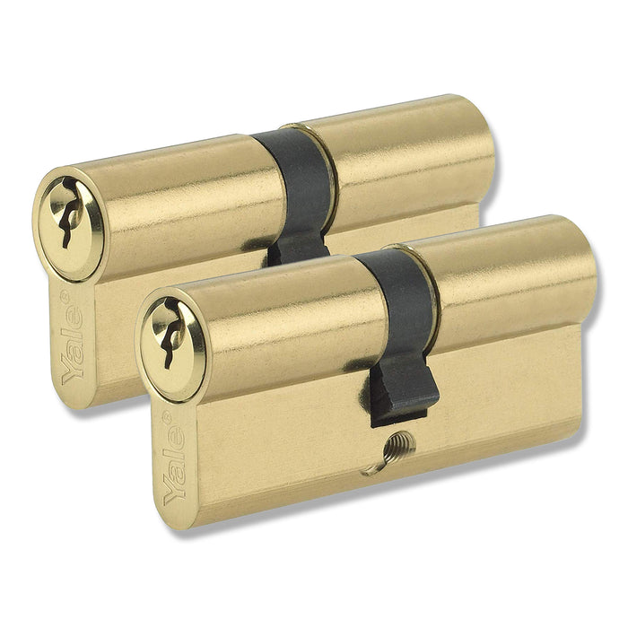 Yale 40 / 50 Euro Cylinder Lock uPVC Timber Door Barrel Keyed Alike