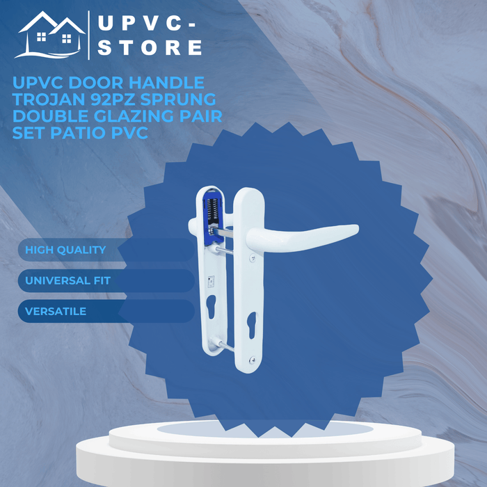 UPVC Door Handle Trojan 92PZ Sprung Double Glazing Pair Set Patio PVC