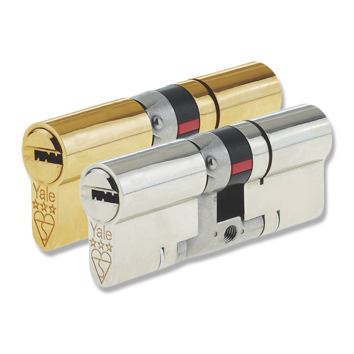 Yale Platinum 3 Star High Security Euro Cylinder Lock UPVC Doors Anti Snap TS007