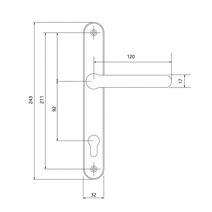 Anthracite Grey RAL 7016 uPVC Door Handle 92PZ Sprung Double Glazing Pair Set Patio PVC Front Lever 92mm