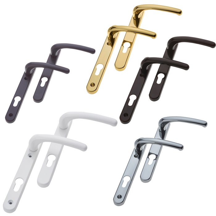 Fab Fix Windsor UPVC Lever Door Handles 92pz 122mm Screw Centres