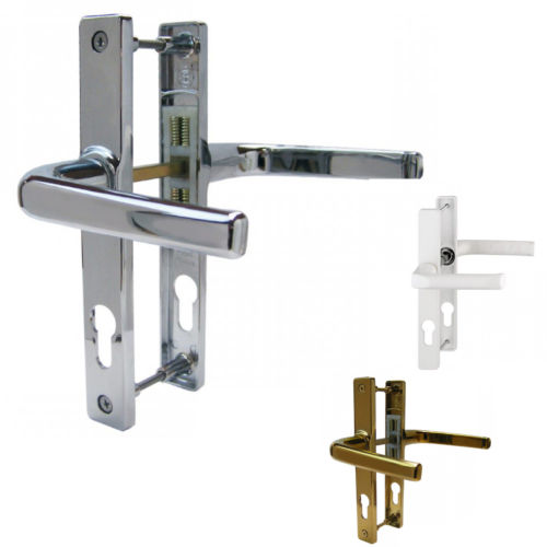 Kore Ferco 70 mm PZ UPVC Door Handle Lever Pair 180mm Centres 205mm Backplate upvc door handles 180mm screw centres