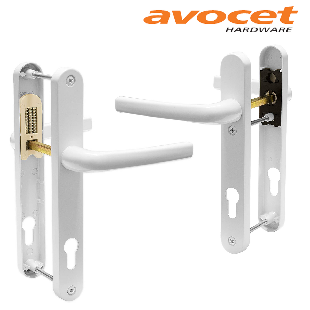 UPVC Door Handle Avocet Pioneer Sprung 92mm PZ Double Glazing Pair Set