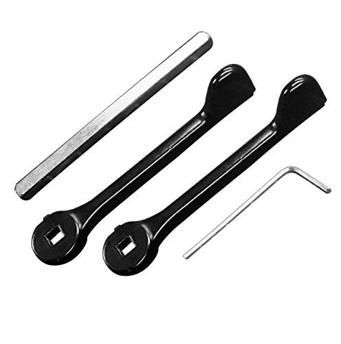 A Pair Of Fullex Patio Door Lever Set / 5mm Spindle / Free Allen Key