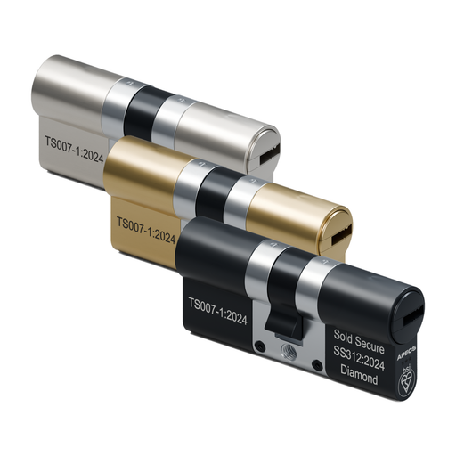 APECS AP v3 3 Star Euro Cylinder Key/Key Door Lock uPVC Composite Aluminium Timber 3 Keys