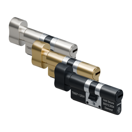 APECS AP v3 3 Star Euro Cylinder Thumbturn Door Lock uPVC Composite Aluminium Timber 3 Keys