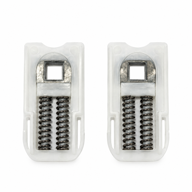 UPVC Door Handle Spring Cassettes Pair - 60mm x 28mm, 8mm Spindle