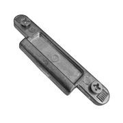 Ingenious latch infill with fixing screws fitted