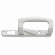 White locking patio handle front detail