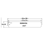 YALE P207 Firemaster 12" Letterplate - Chrome Silver Finish