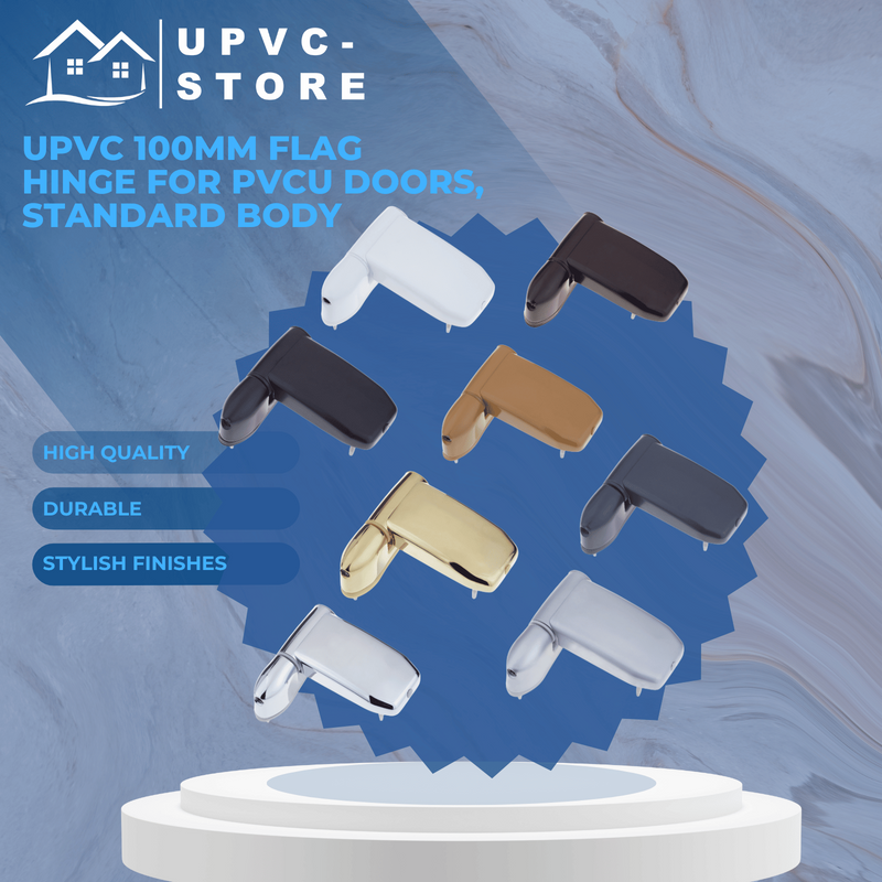 UPVC Double Glazing Door 100mm Flag Hinge Adjustable UPVC
