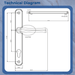 Heritage Inline Lever Pad Door Handle – Sprung Handle for uPVC, Timber & Composite Doors