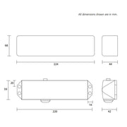 Rutland Fire Rated TS.3204 Door Closer Finished in Polished Brass - Size EN 3-4