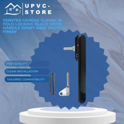 Fenster Genesis Sliding Bi Fold Locking Black Door Handle Short Base Smooth Finish