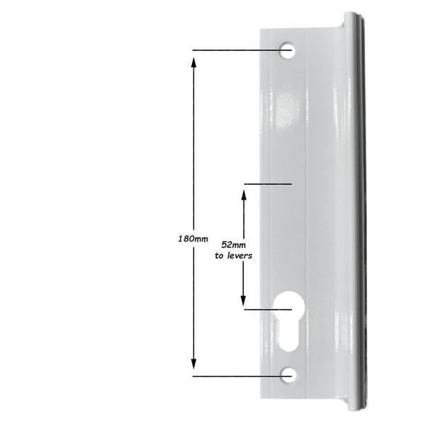 Genuine Fullex Patio Door Handle 52pz 180mm Screw Fix Grey 506 Series 2