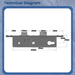 UPVC Door Lock Gearbox Fullex SL16 Multipoint Centre Case 35mm Backset