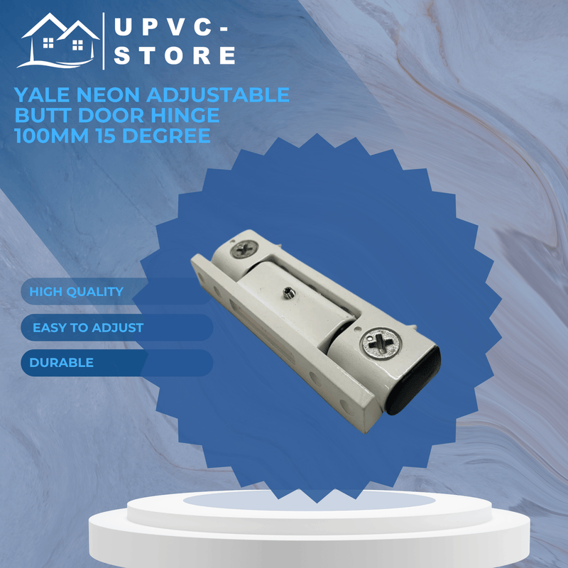 Yale Neon Adjustable Butt Door Hinge 100mm 15 degree