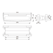 12" Arrone / Hoppe Heavy Duty Metal Letterbox For Upvc / Composite Doors