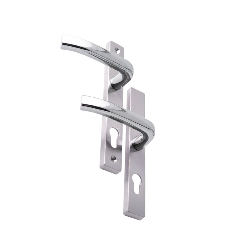 Architectural Sprung Offset Lever Door Handle – Secure & Contemporary Hardware