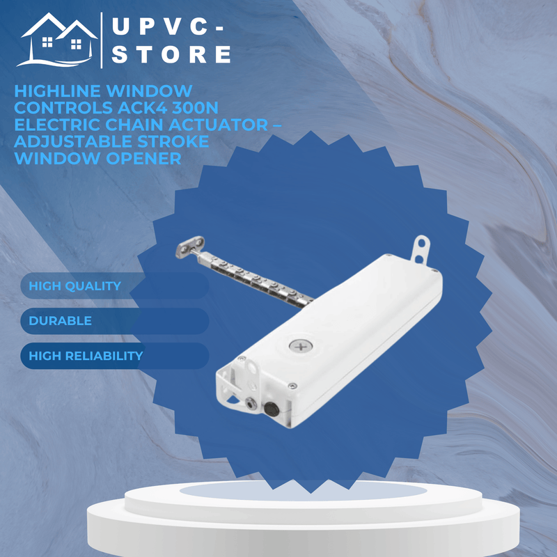 Highline Window Controls ACK4 300N Electric Chain Actuator – Adjustable Stroke Window Opener