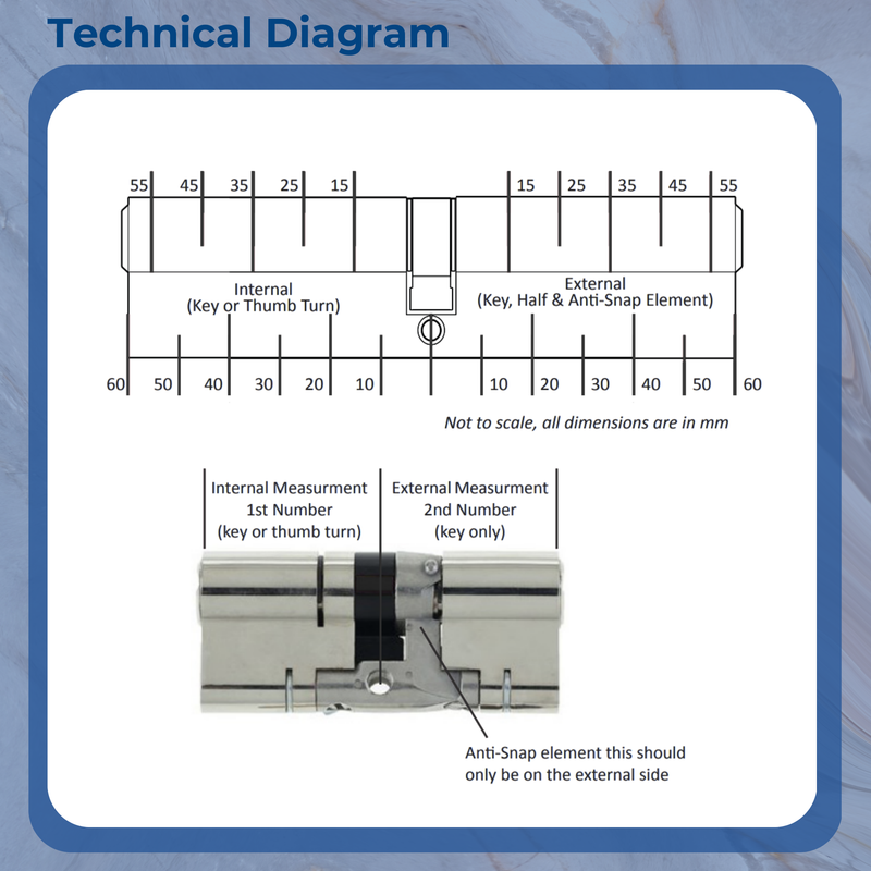 Yale Euro Cylinder Door Lock AS Platinum TS007 3* Star Keyed A Like