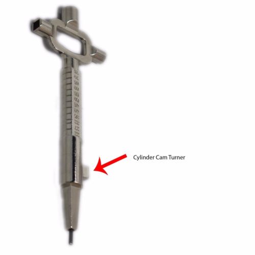 Locksmith Multi Tool Euro Cylinder Gauge Stepped Spindle and Cam