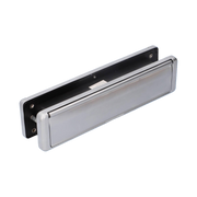 Fab Fix Nu Mail Heavy Duty 12" Inch Sprung Letter Box Plate UPVC Wooden Doors - Satin